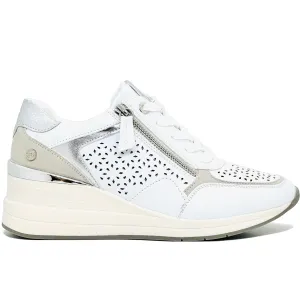 XTI Ladies Wedge Heel Zip Side Sneaker